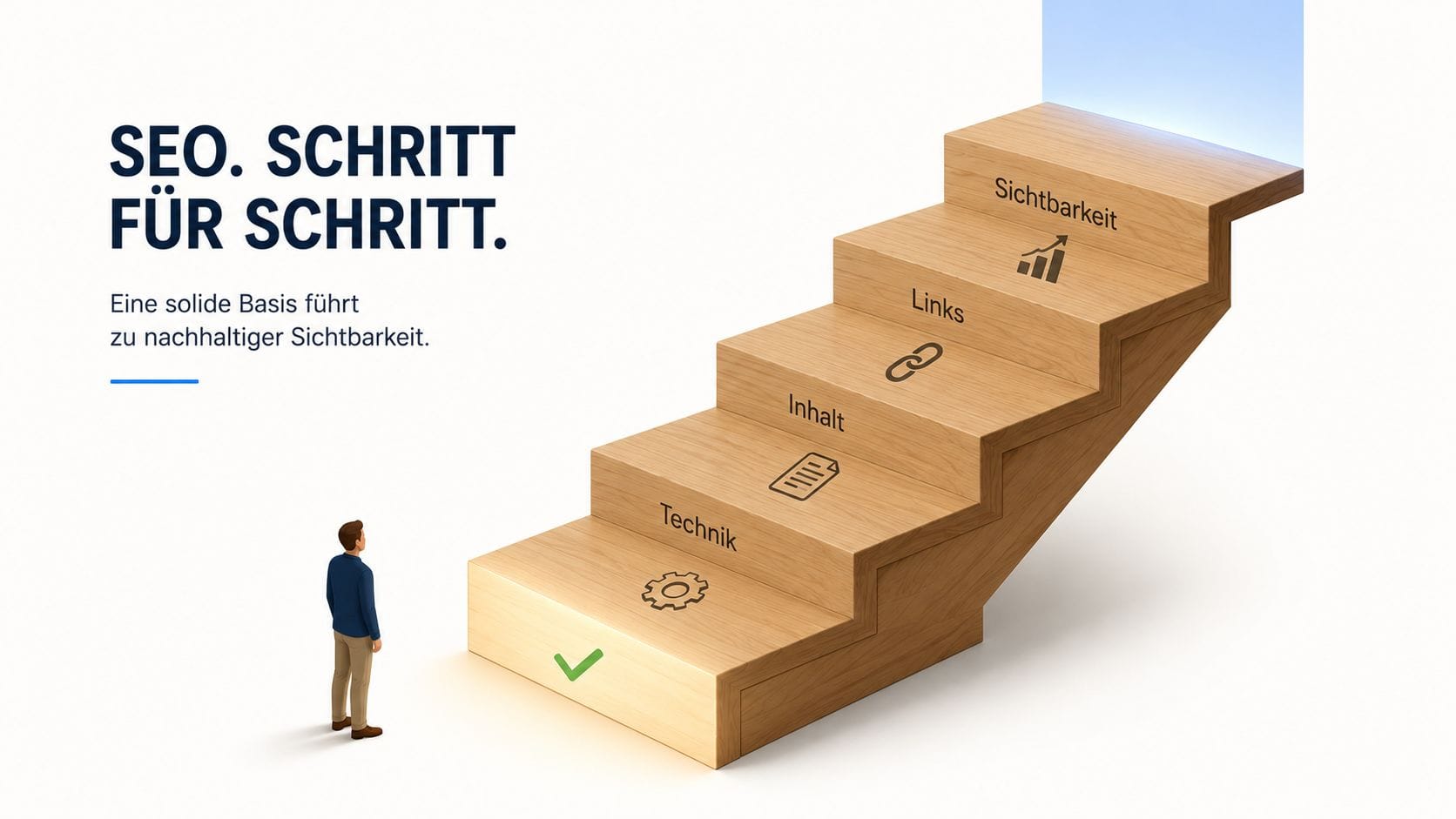 SEO für Anfänger – Person richtet Google Search Console ein als ersten Schritt der SEO-Einführung für Schweizer KMU
