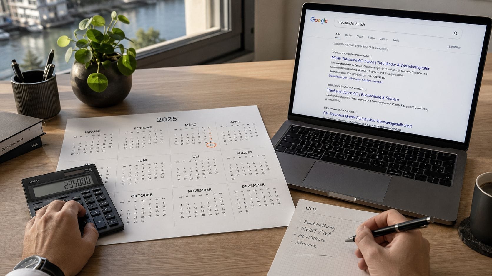 SEO für Treuhänder Schweiz – saisonale Google-Sichtbarkeit für neue Mandate